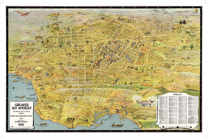 Vintage Los Angeles Map
