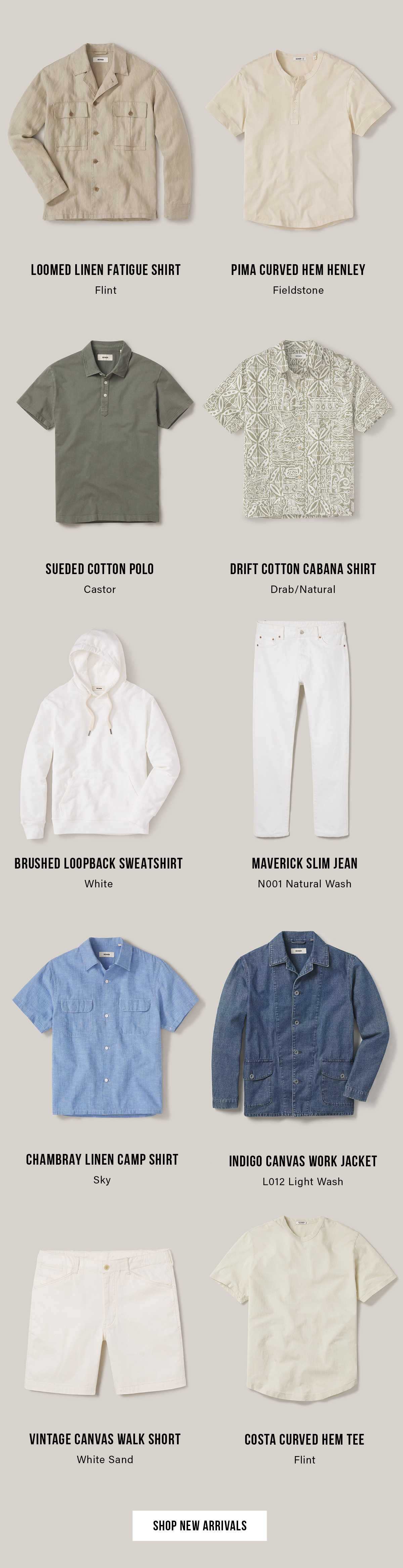 Summer Jackets, Tees and Shorts