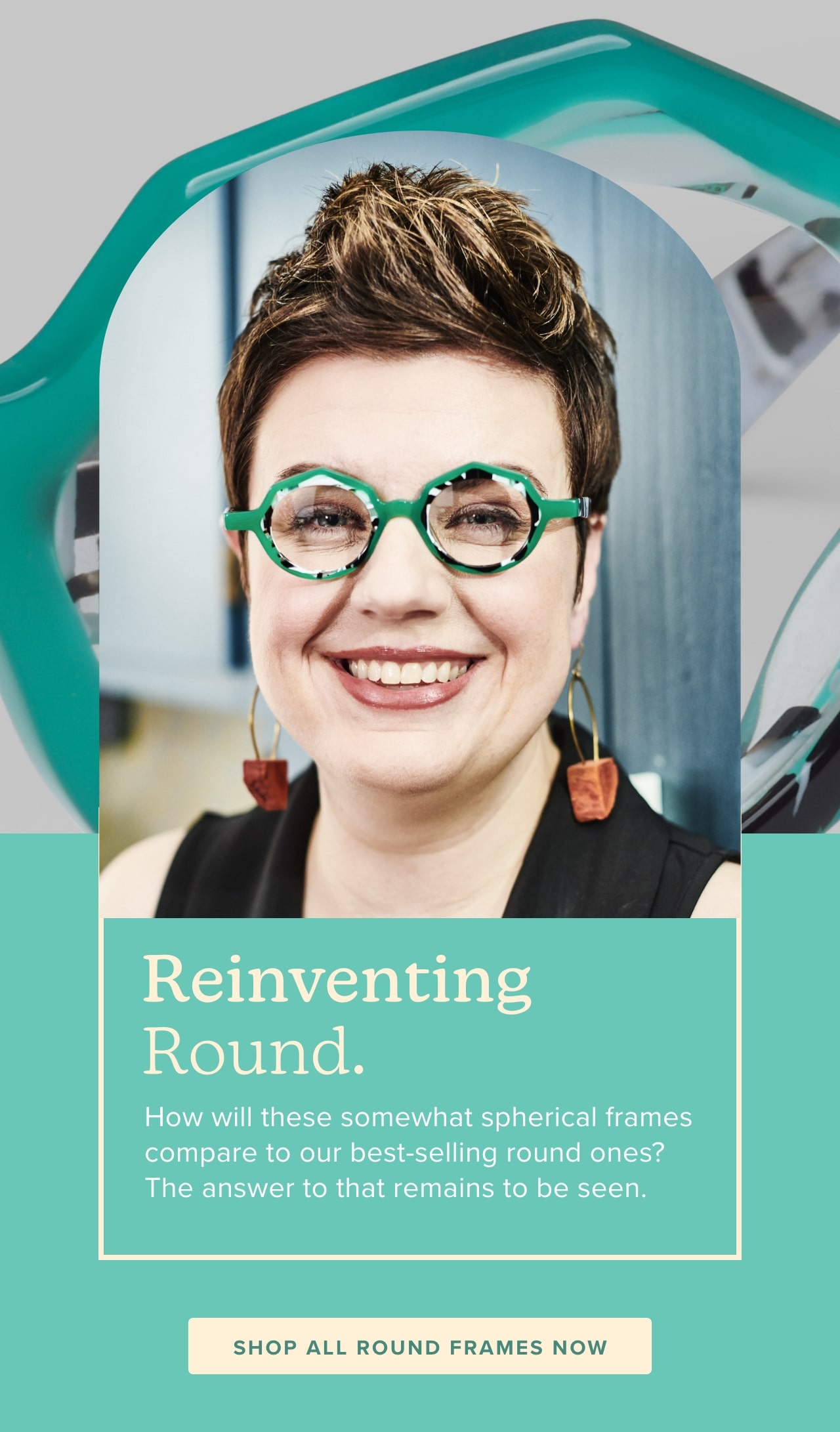 🌀Round frames with a twist.🌀 Eyebobs