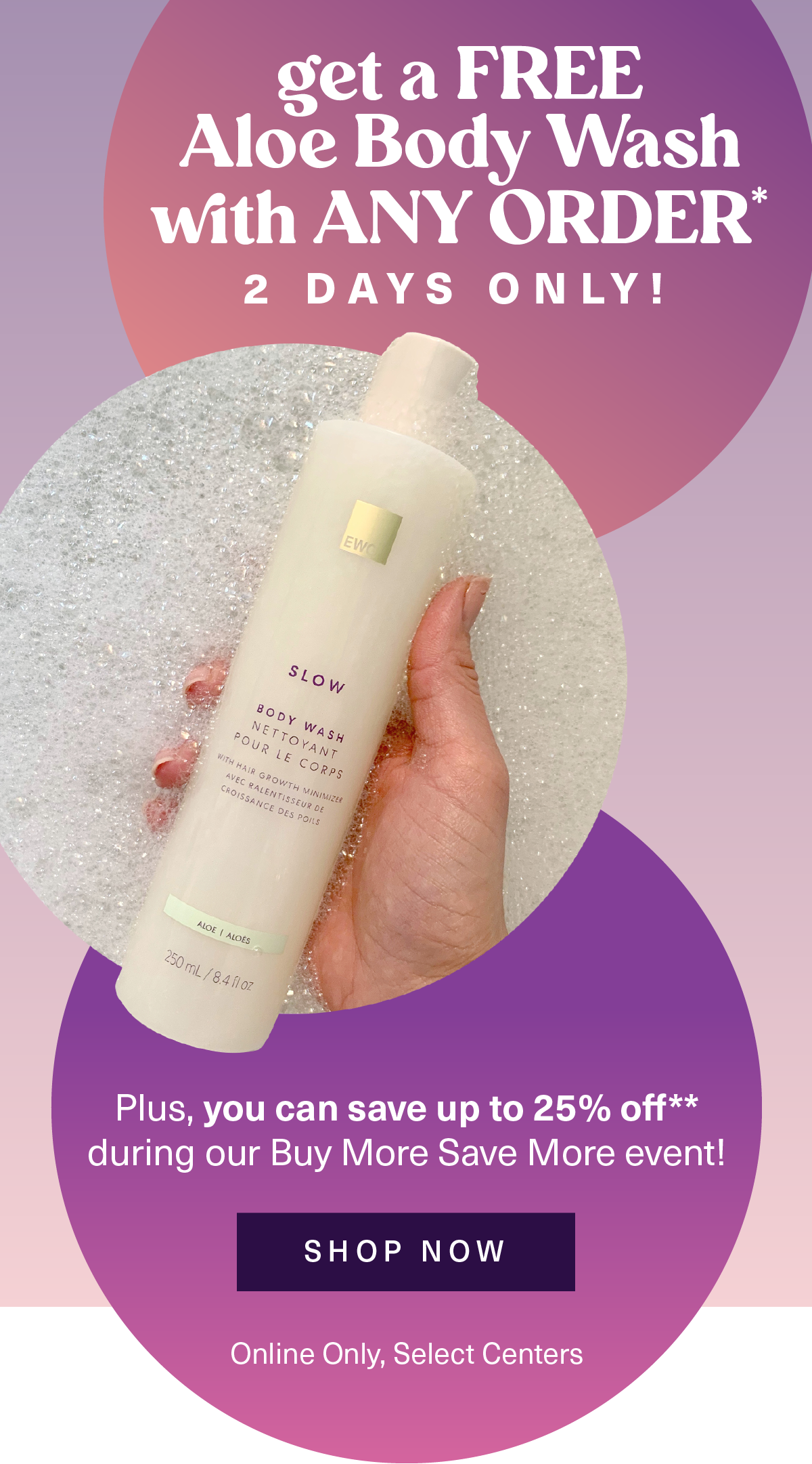 Get Your Skin Primed with a Free FullSize Body Wash! European Wax Center