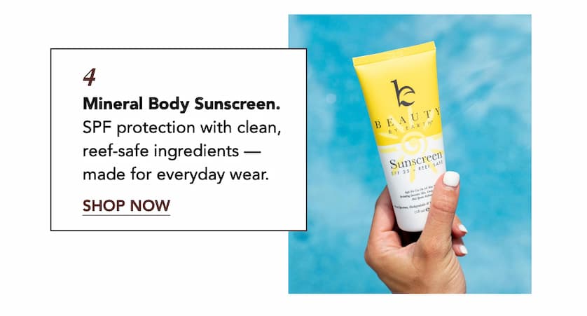 Mineral Body Sunscreen SPF protection with clean, reef-safe ingredients — made for everyday wear.