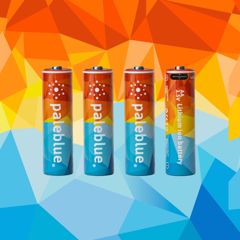 Vivid Geometric AA Batteries