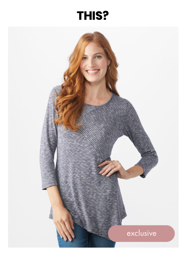 Shop the &quot;Westport Space Dye Sweater Knit Tunic&quot; by Westport