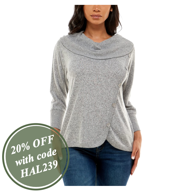 Shop the &quot;Adrienne Vittadini Three Quarter Dolman Sleeve With Cowl Neck Top&quot; by Adrienne Vittadini. 
