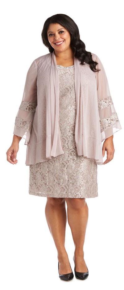 Shop the &quot;Chiffon Wtih Bell Sleeves Jacket And Dress&quot; by R&amp;M Richards