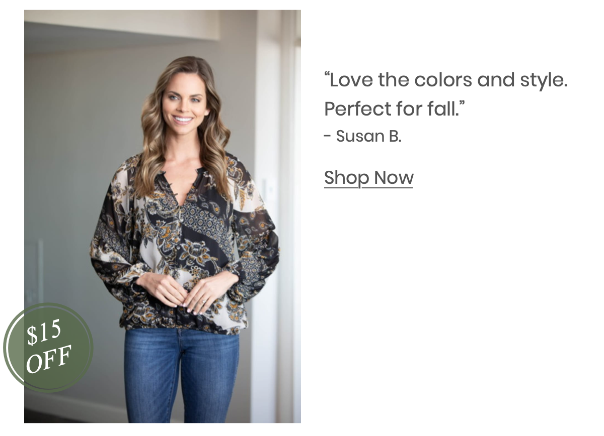 Shop the &quot;Figueroa &amp; Flower Peasant Bubble Hem Blouse&quot; by Figueroa &amp; Flower