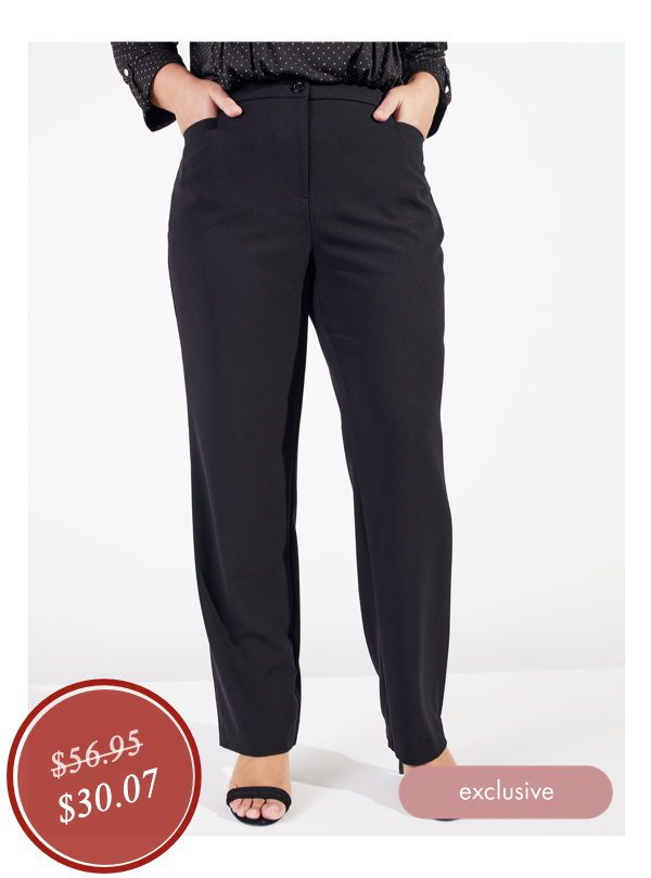 Shop the &quot;Roz &amp; Ali Secret Agent Cateye Pockets Pants With Zipper&quot;