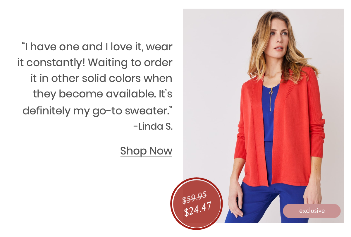 Shop the &quot;Roz &amp; Ali Everyday Cardigan&quot; 