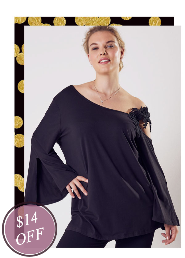 Shop the &quot;Wonder Blossom One Shoulder Lace Strap Night Out Top&quot; by Wonder Blossom