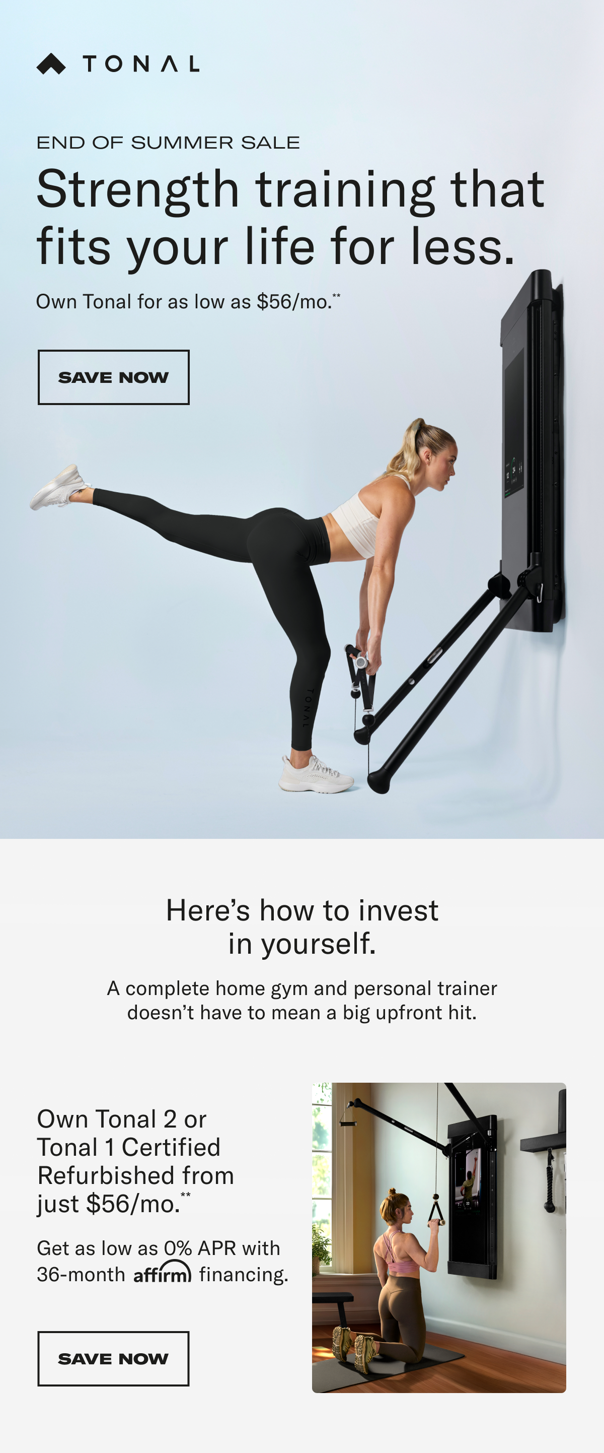 Strength training that fits your life for less save now