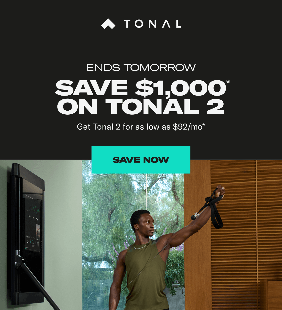 Ending Soon. Save Up to 40% on Tonal. Get a Tonal 1 certified refurbished for as low as $50/mo. Save Now