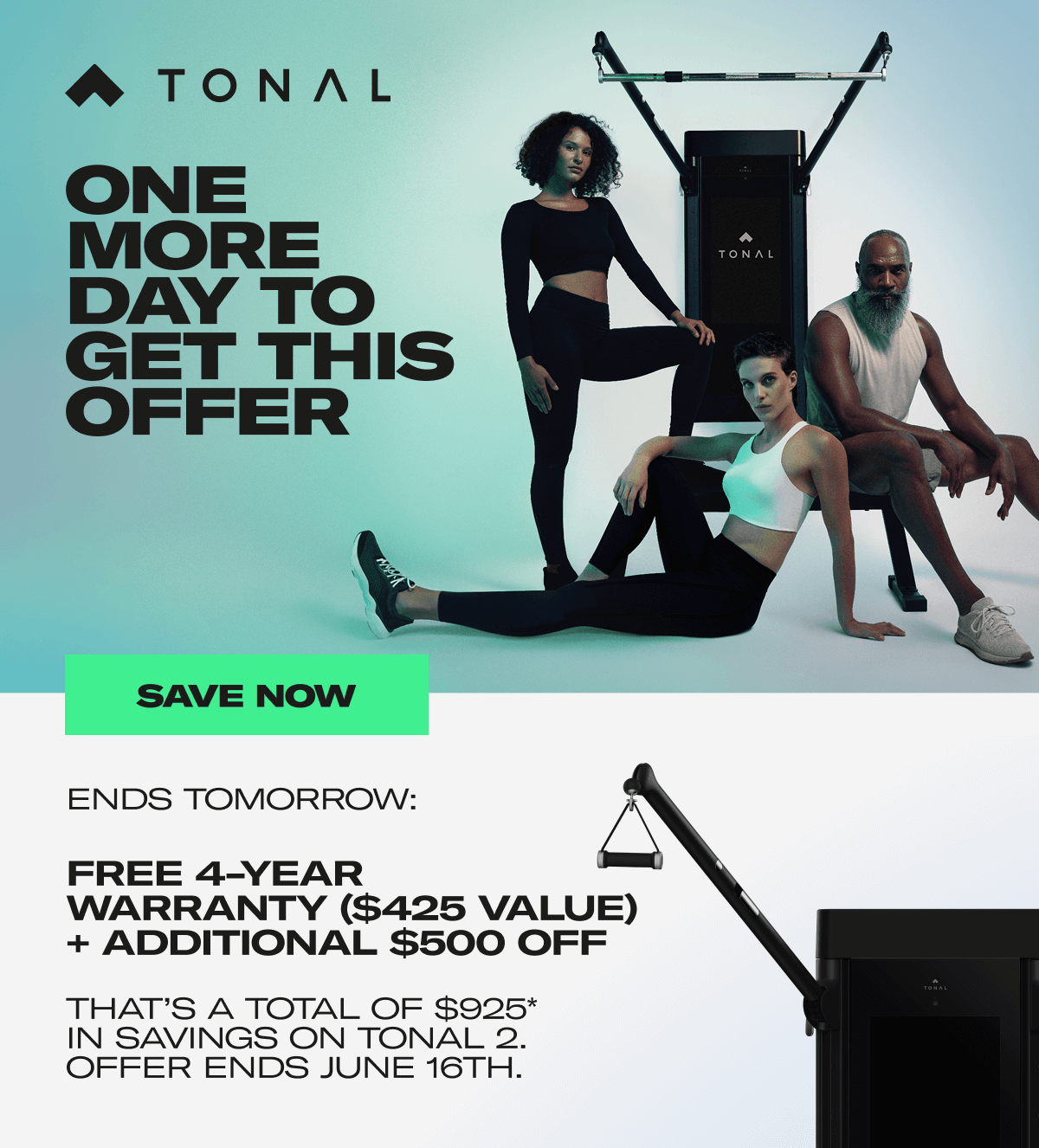 One More Day To Get This Offer. Free 4-Year warranty ($425 Value) + Additional $500 OFF. Save Now