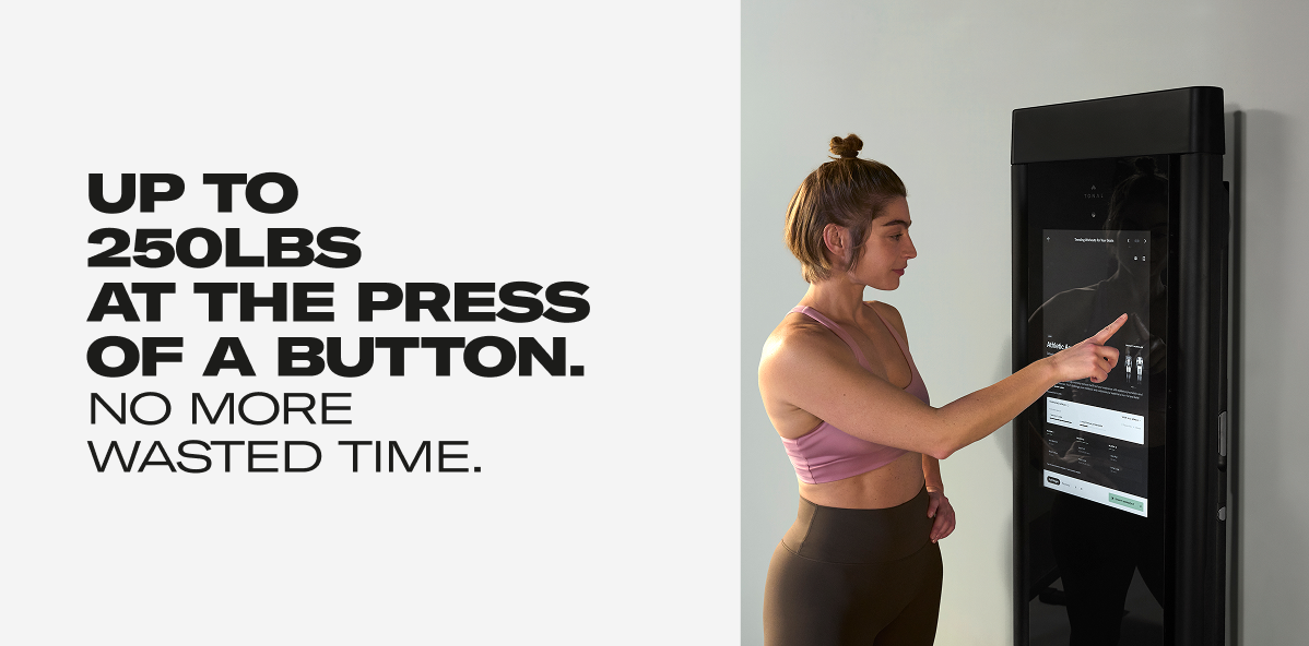 Up to 250lbs at the press of a button. No more wasted time