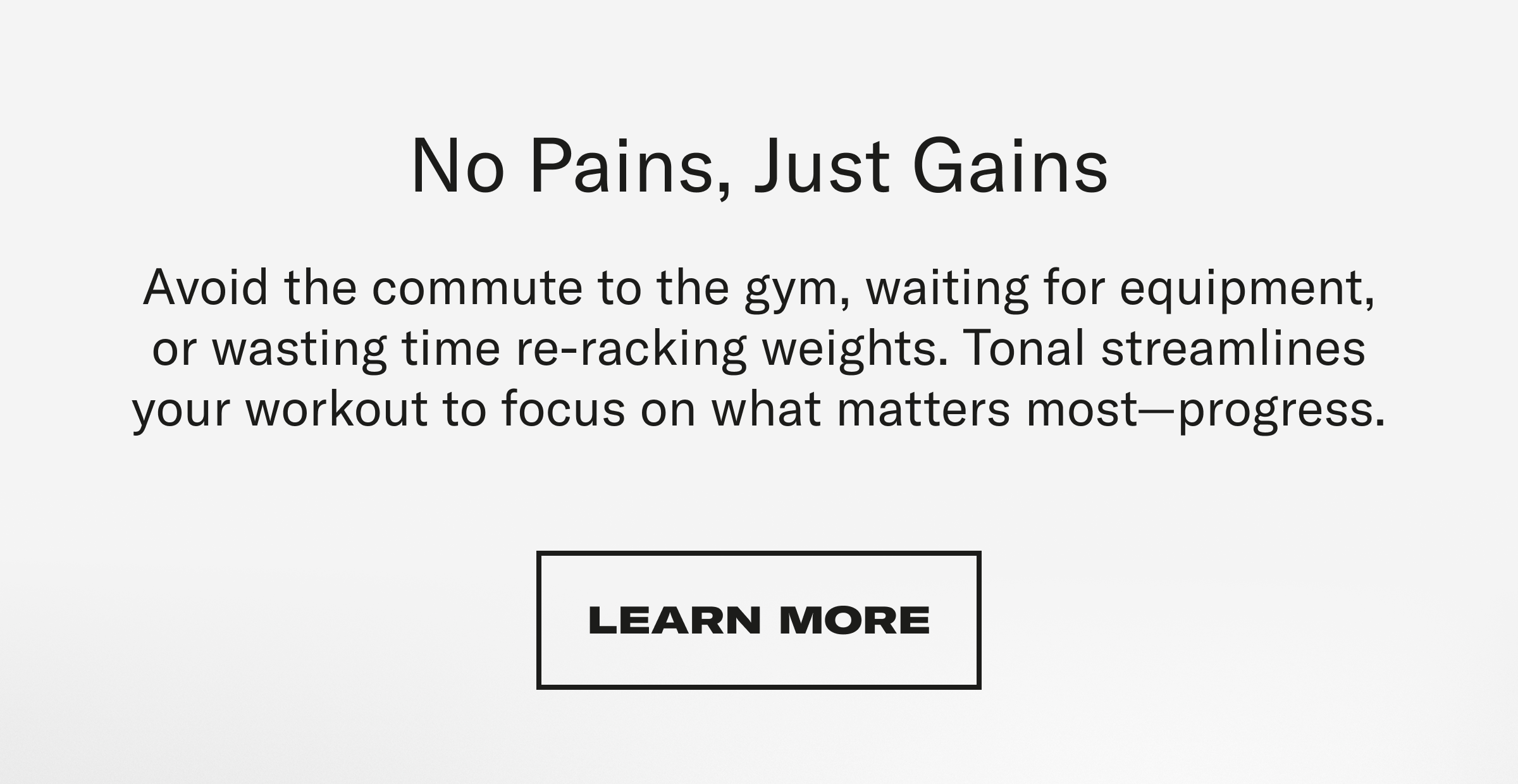 No Pains, Just Gains