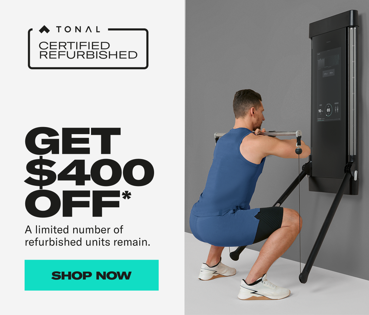 Get $400 OFF*. A limited number of refurbished units remain. Shop Now