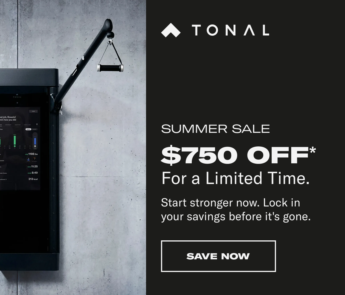Summer sale $750 OFF. Save Now