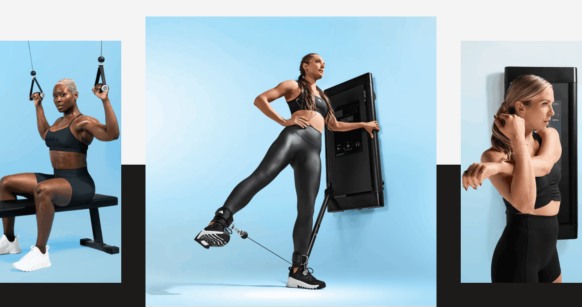 People working out with Tonal 2