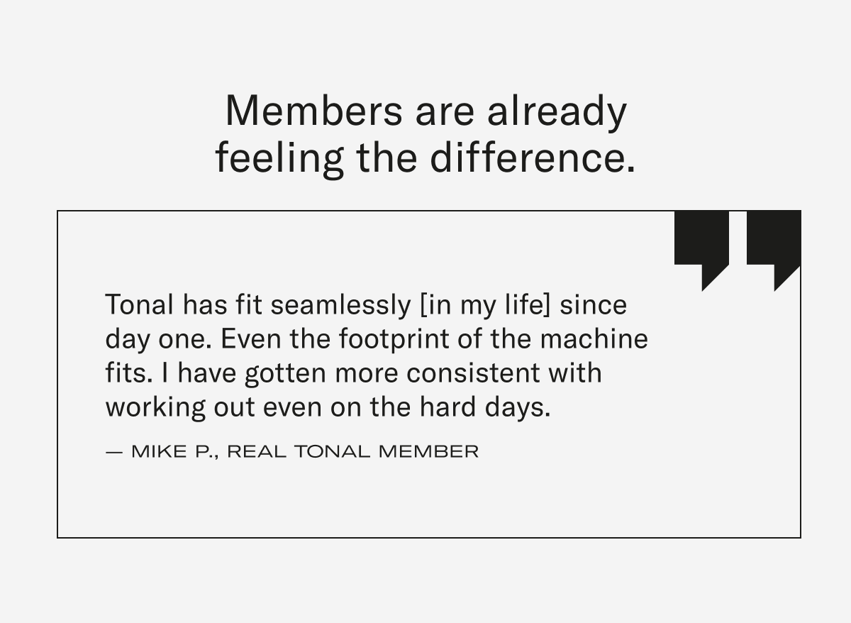 Members are already feeling the difference Mike P testimonial