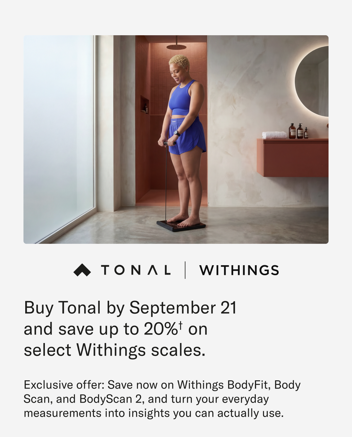 Tonal and Withings buy Tonal save on select scales