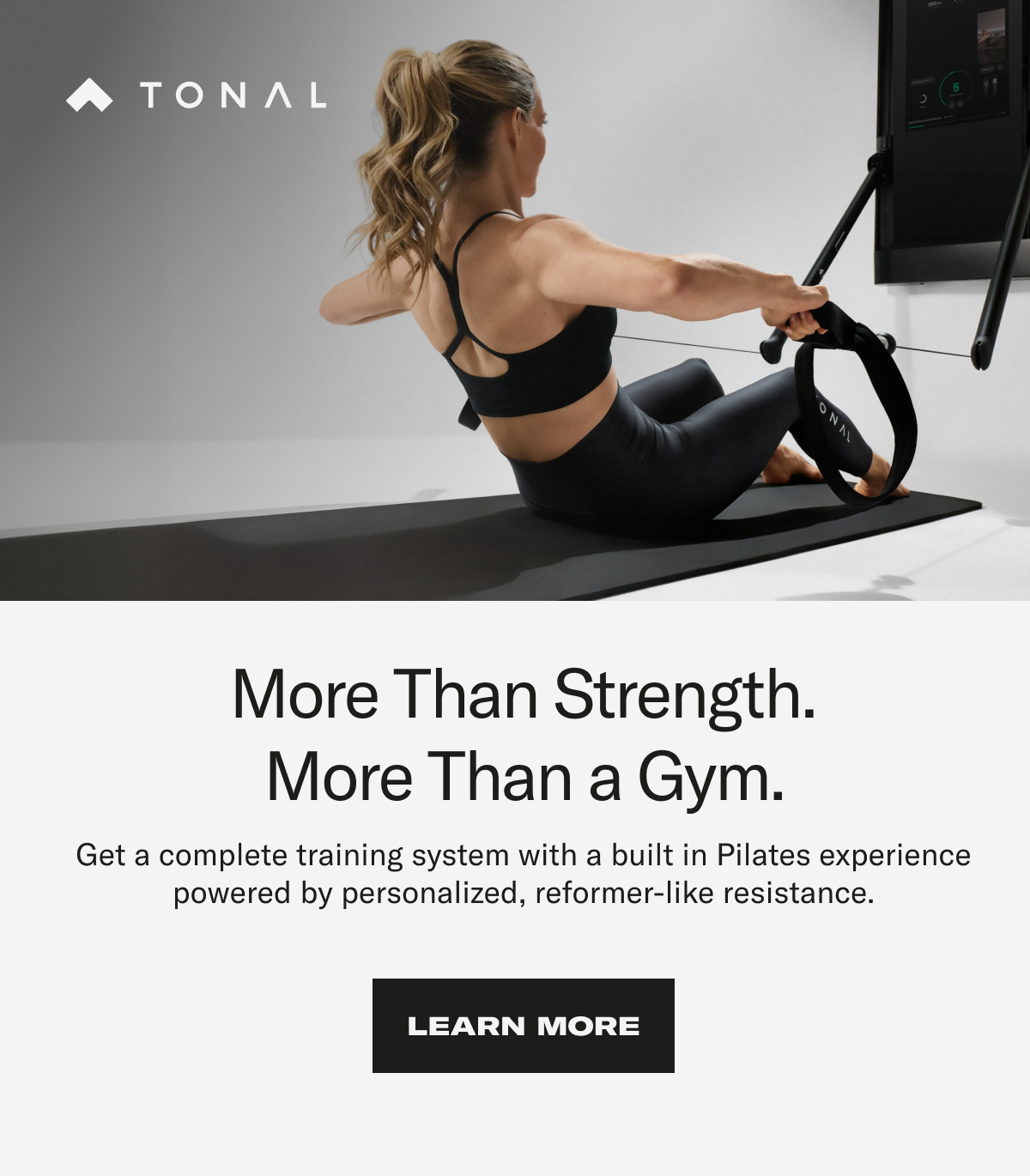 More Than Strength. More Than a Gym. Learn More