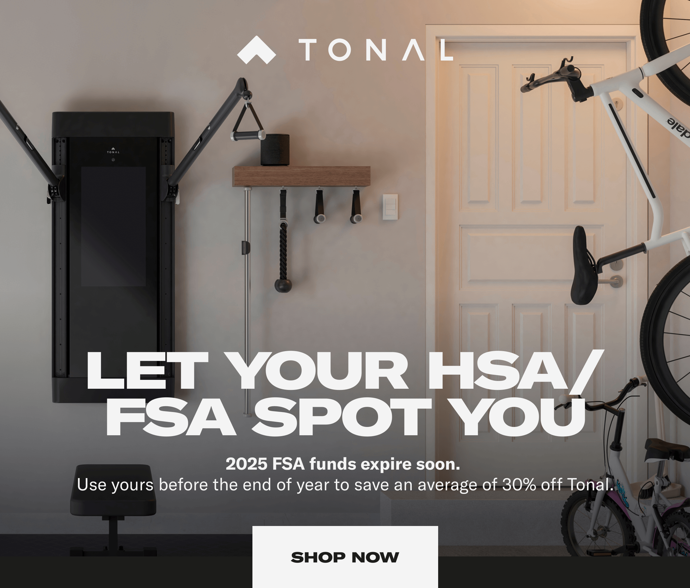 Let your HSA/FSA Spot you. Shop Now.