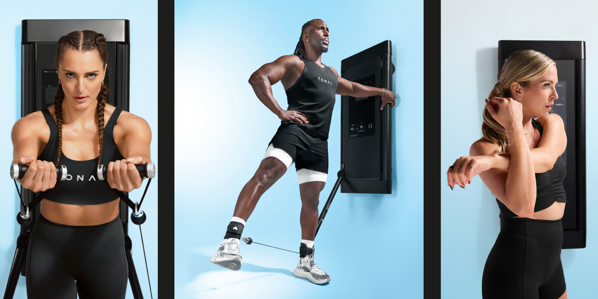People working out with Tonal 2