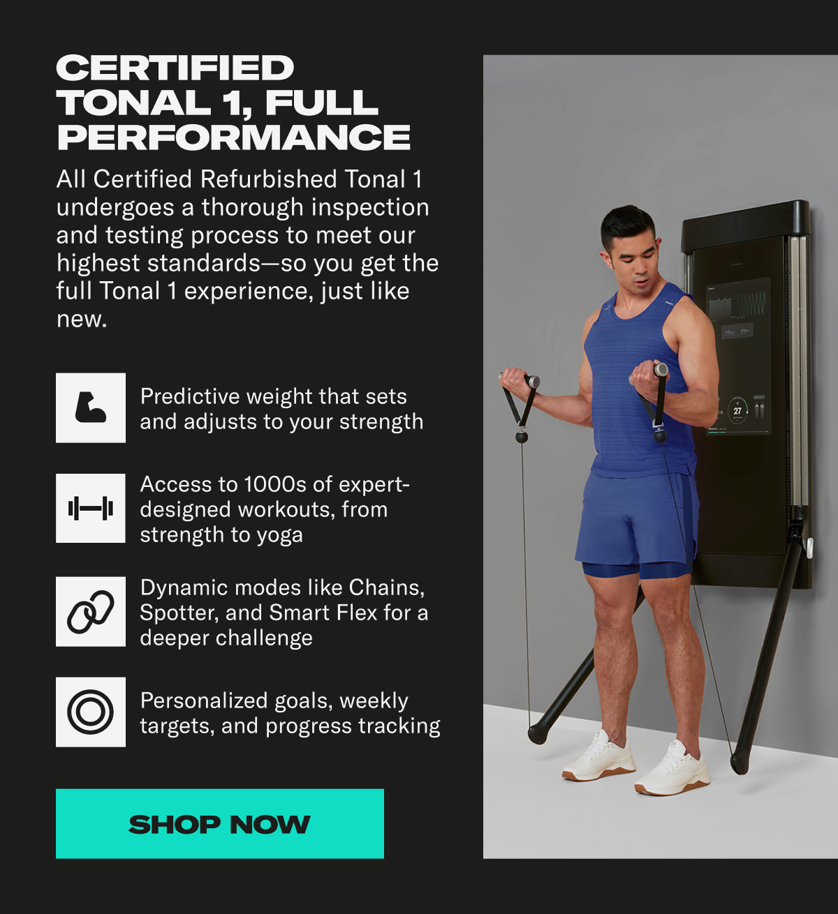 All Tonal, full performance. Shop Now