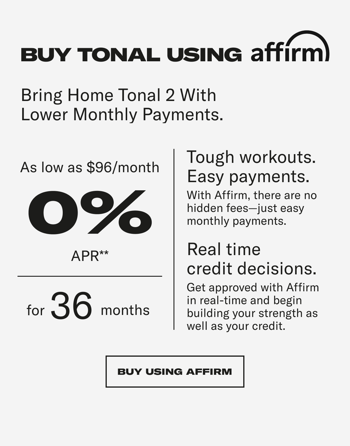 buy using affirm