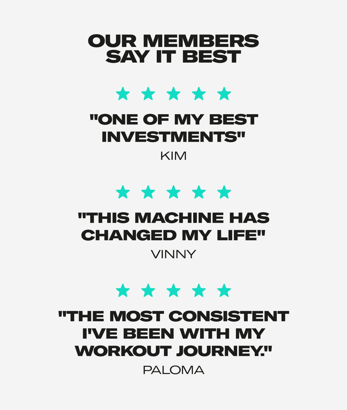 Our members say it best