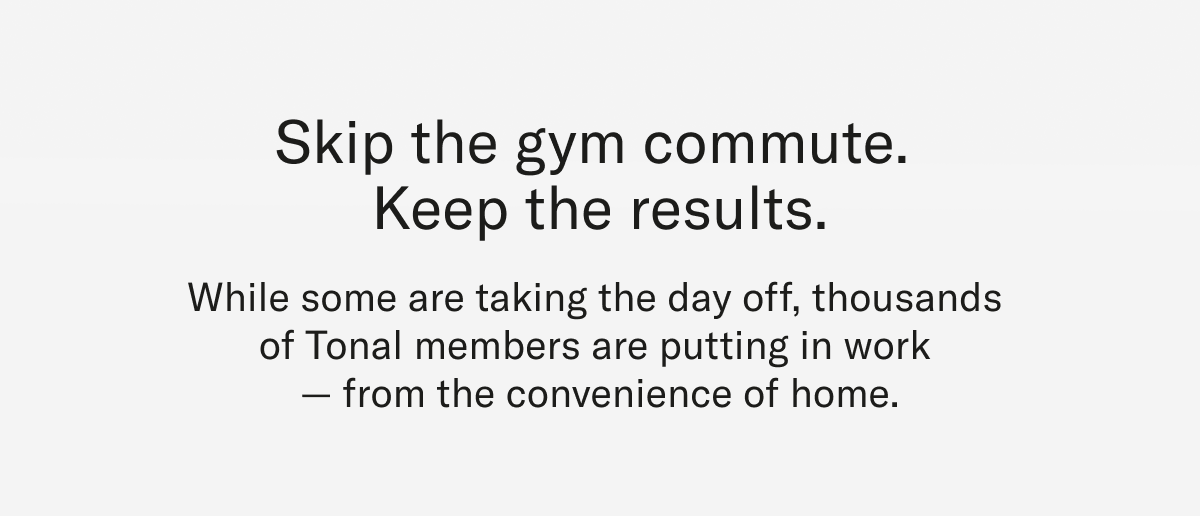 Skip the gym commute keep the results