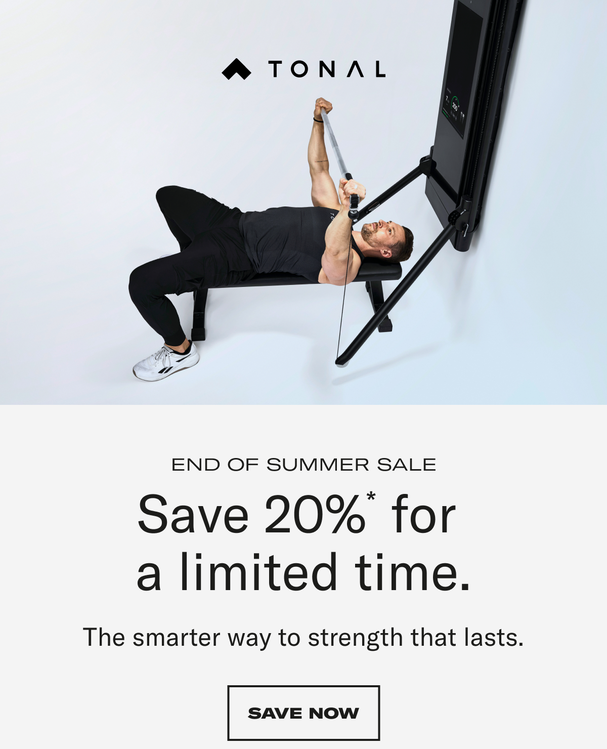 Tonal Save 20% for a limited time