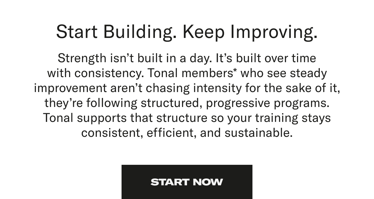 Star building. Keep improving. Start Now