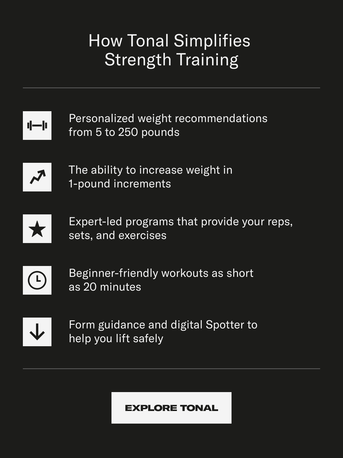How Tonal Simplifies Strength Training