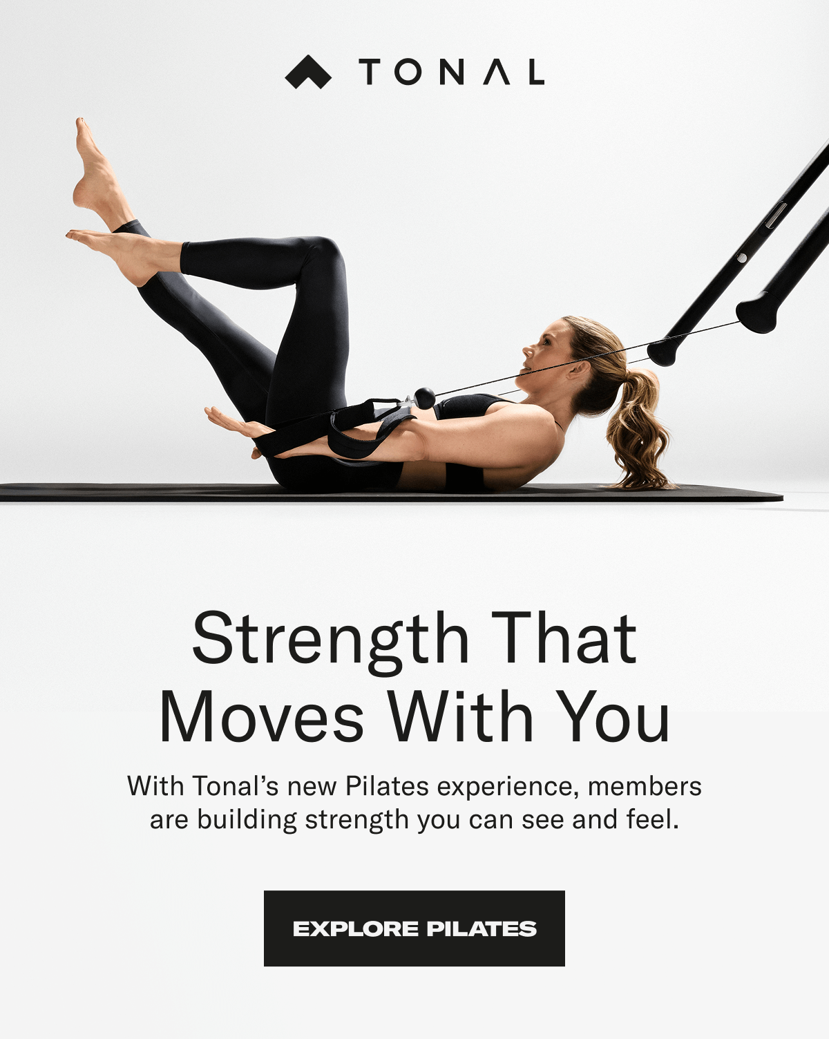 Strength that moves with you. Explore Pilates