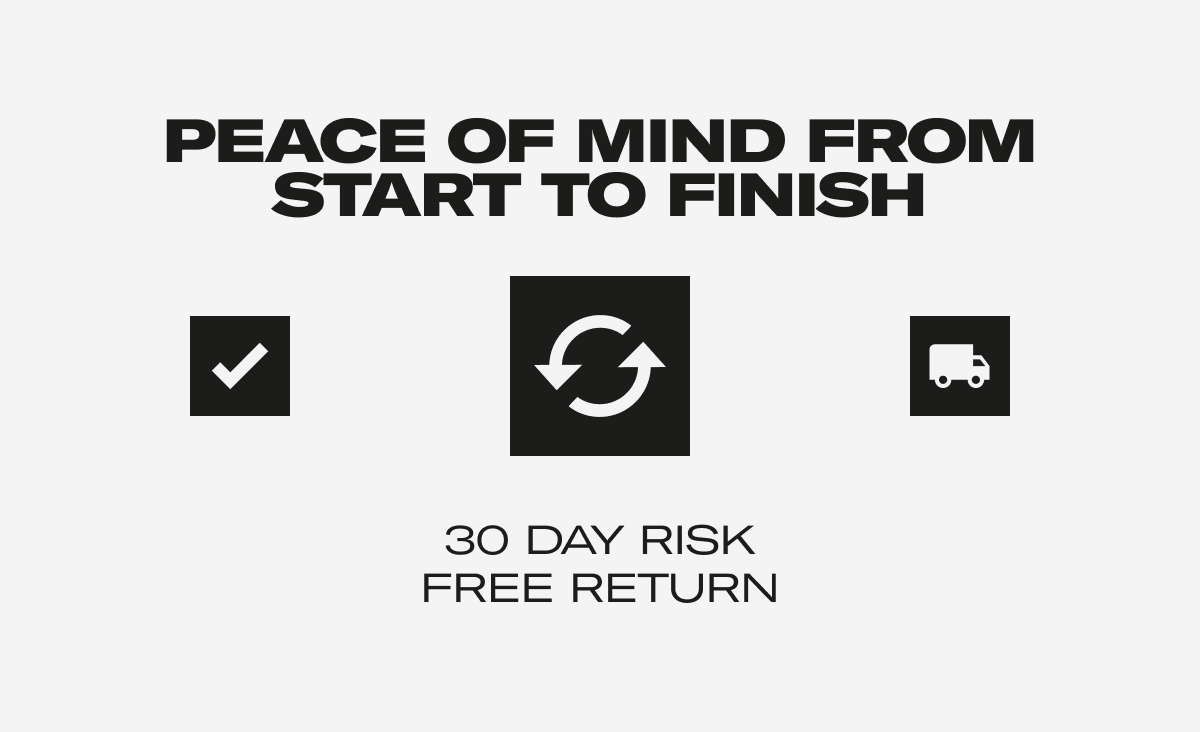 PEACE OF MIND FROM START TO FINISH