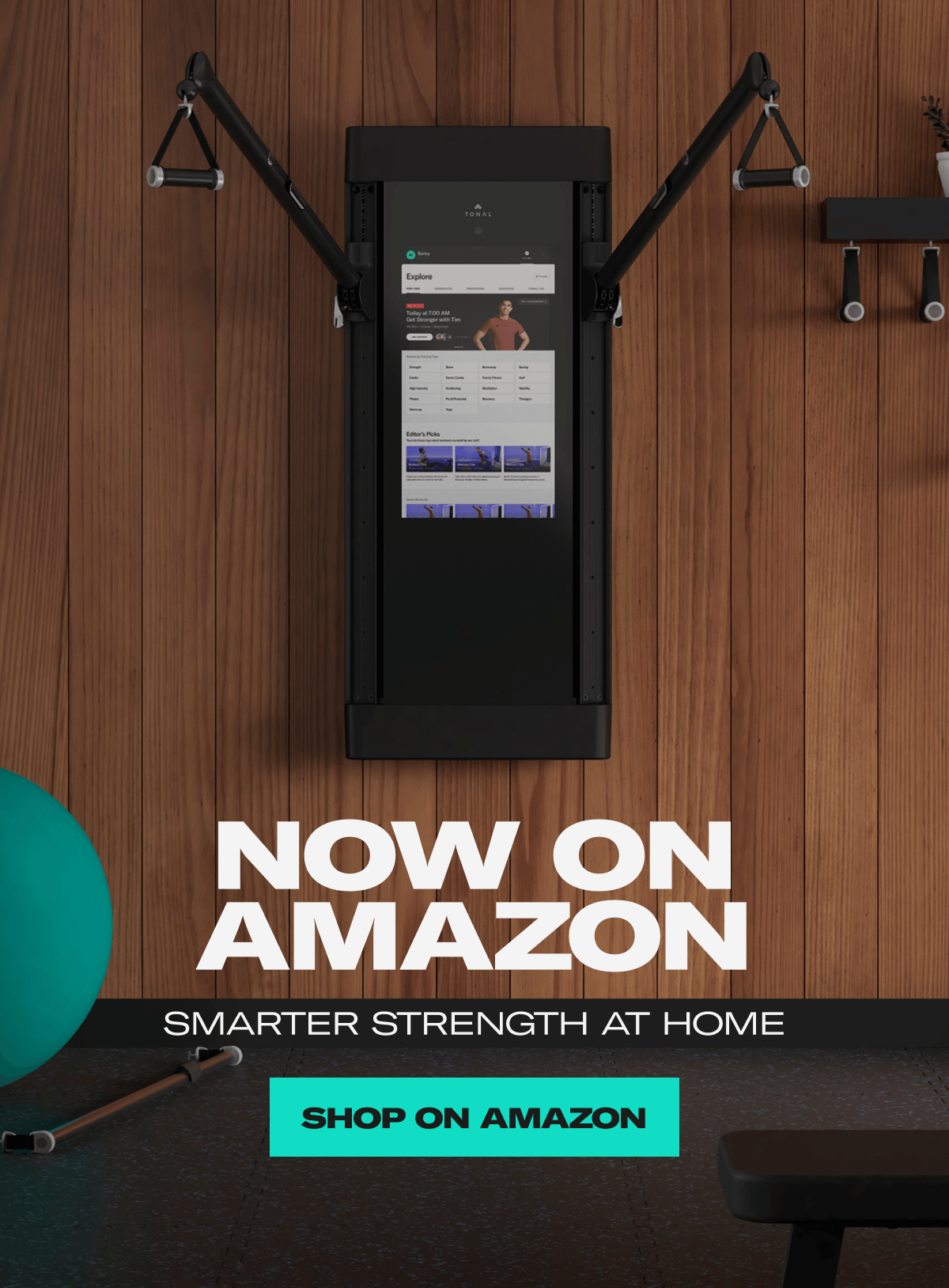 Now on Amazon. Smarter strength at home. Shop on Amazon Now on Amazon. Smarter strength at home. Shop on Amazon