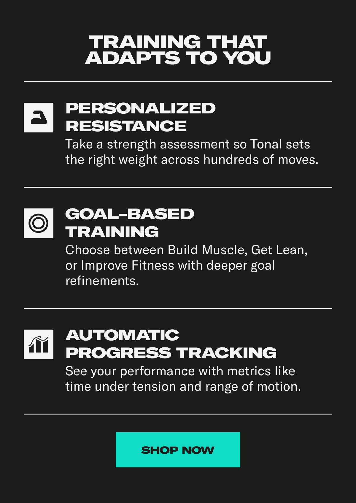 Training that adapts to you. Shop Now