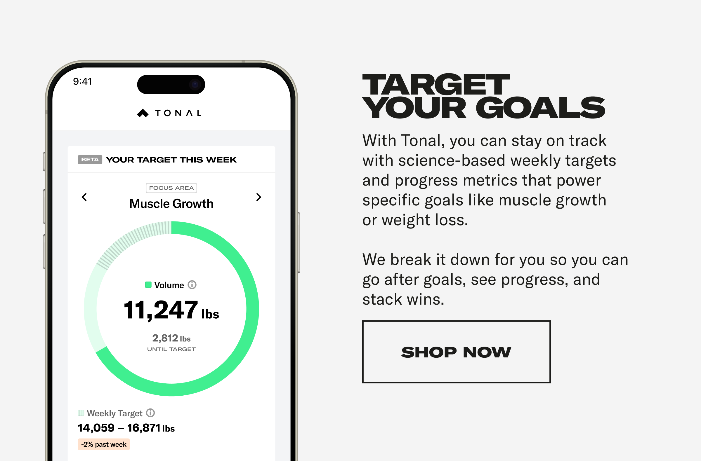 Target Your Goals. Shop Now