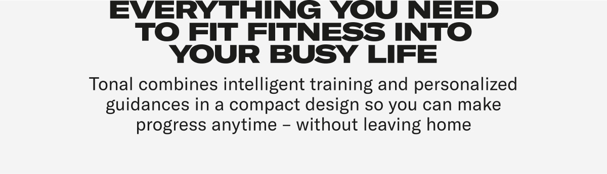 Everything you need to fit fitness into your busy life