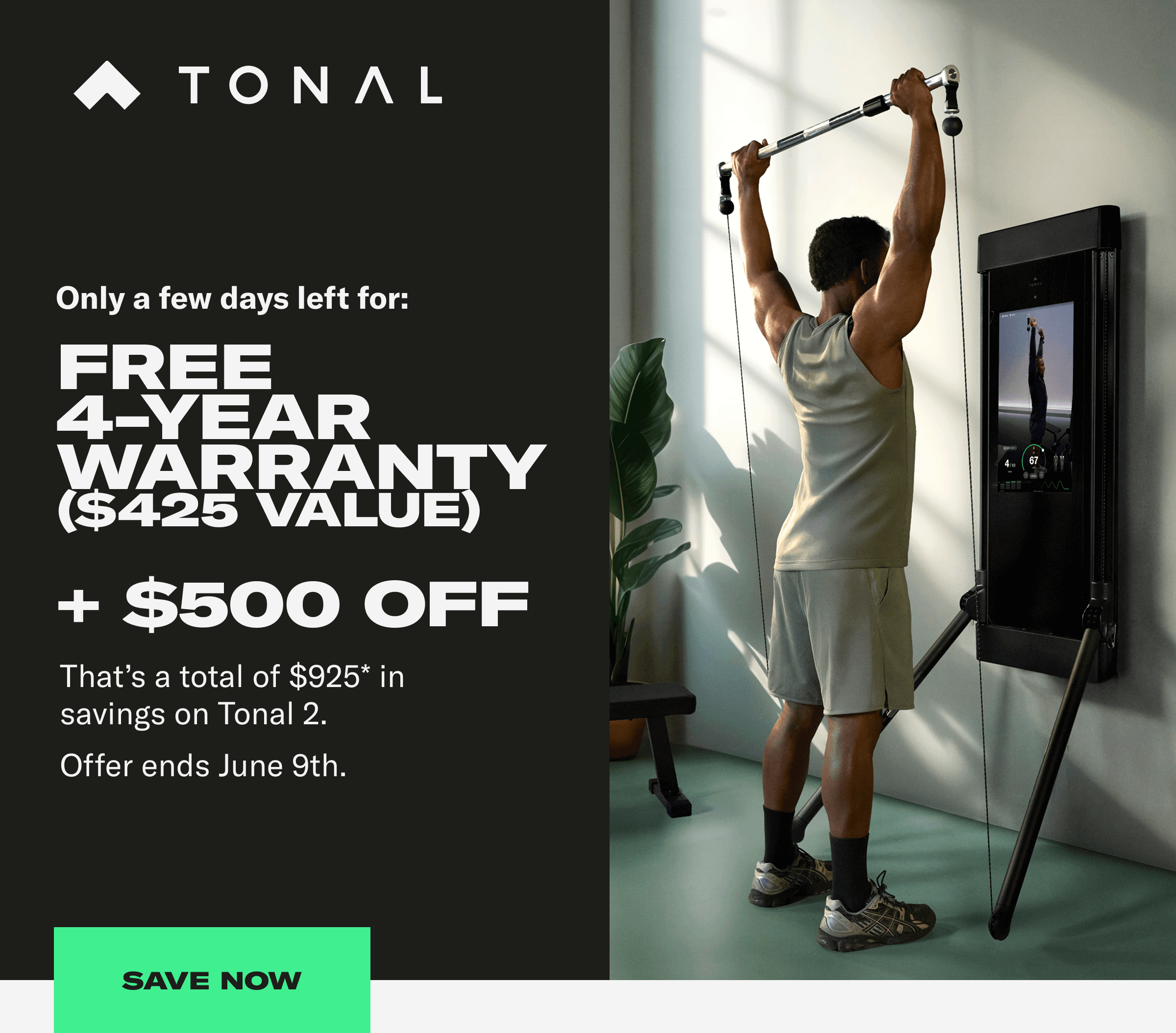 Only a few days left for Free 4-Year Warranty ($425 Value) + $500 OFF. Save Now