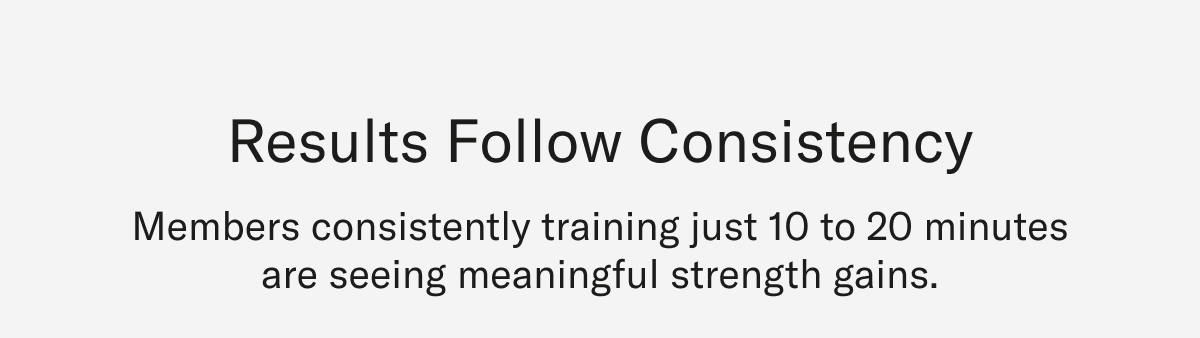 Results follow consistency