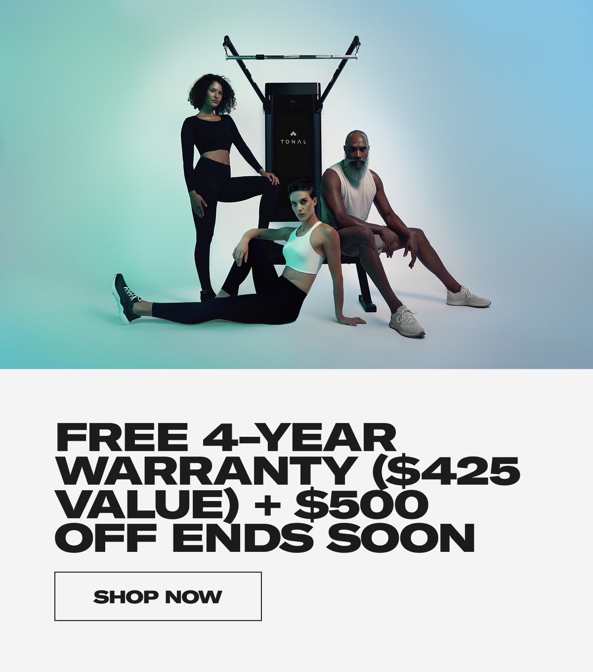 FREE 4-YEAR WARRANTY ($425 VALUE) + $500 OFF ENDS SOON