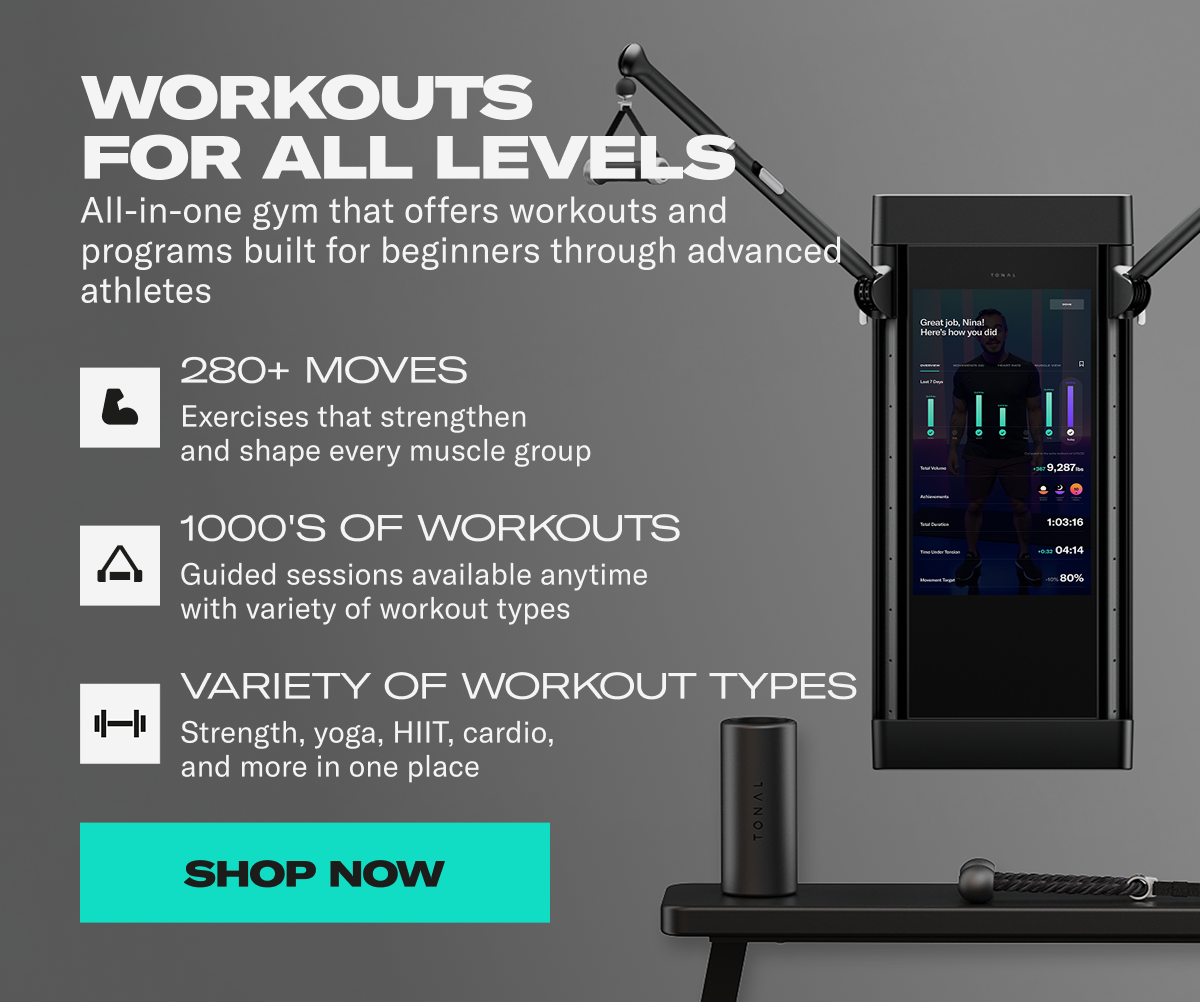 Workouts for all levels. Shop Now.