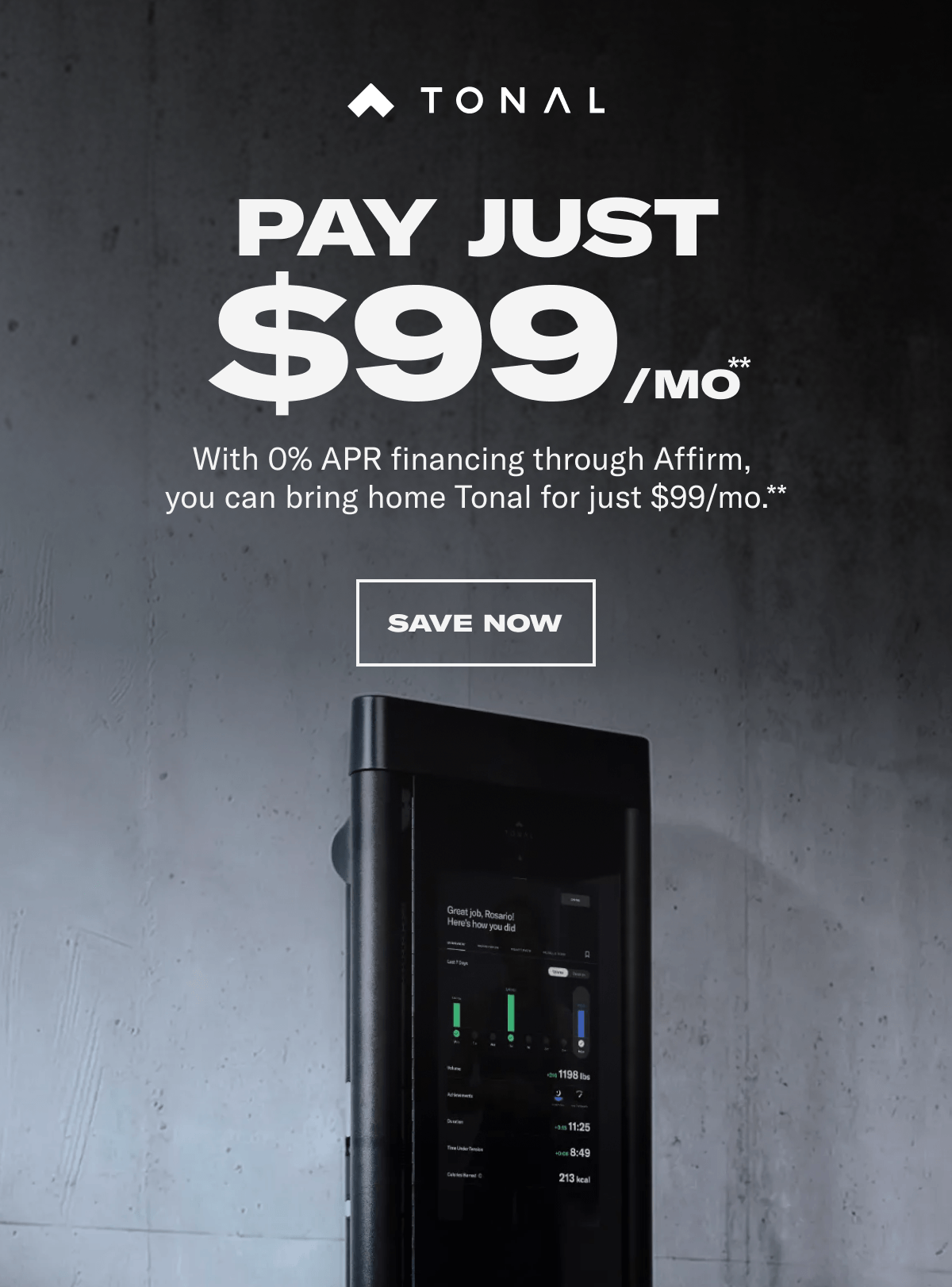 Pay Justo $99/mo**. Save Now