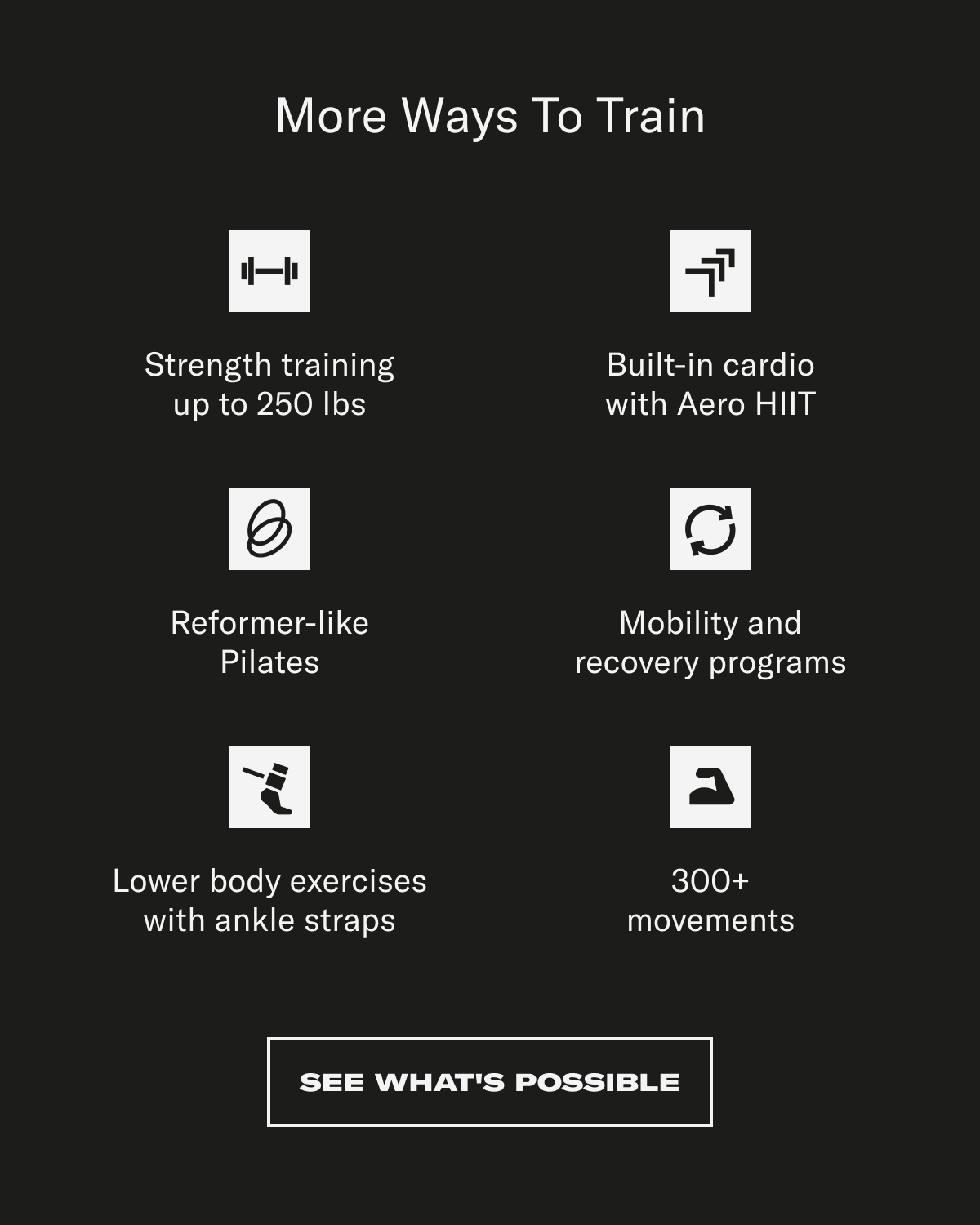 More ways to train