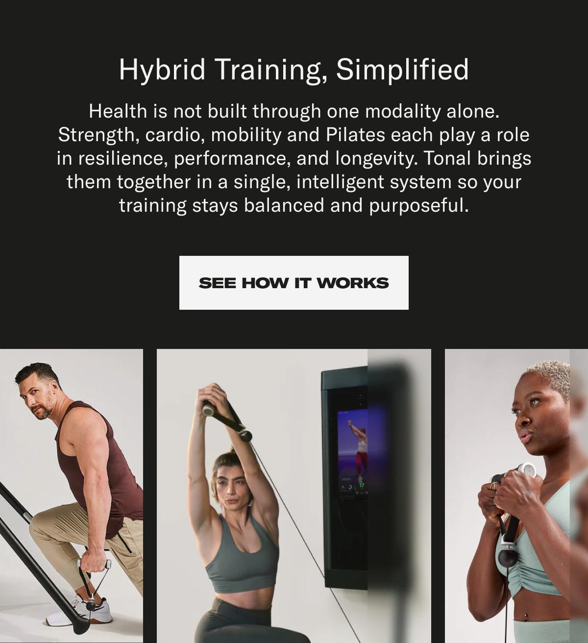 Hybrid training, simplified, See How It Works.