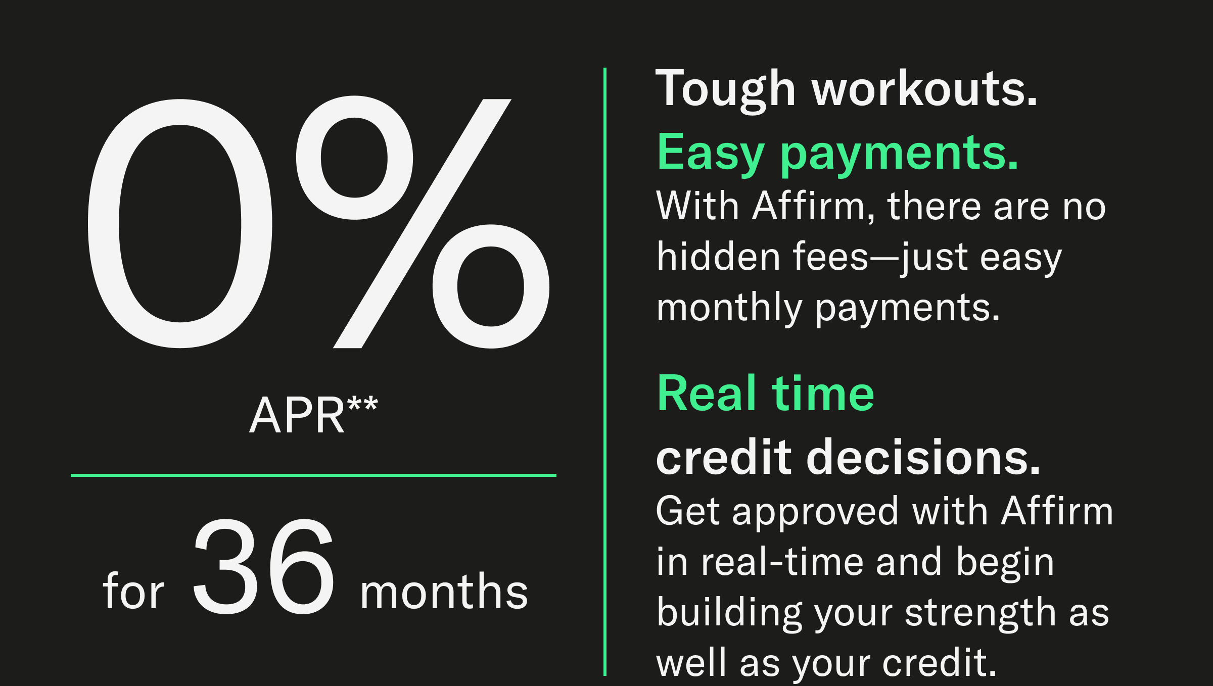 0% APR for 36 months