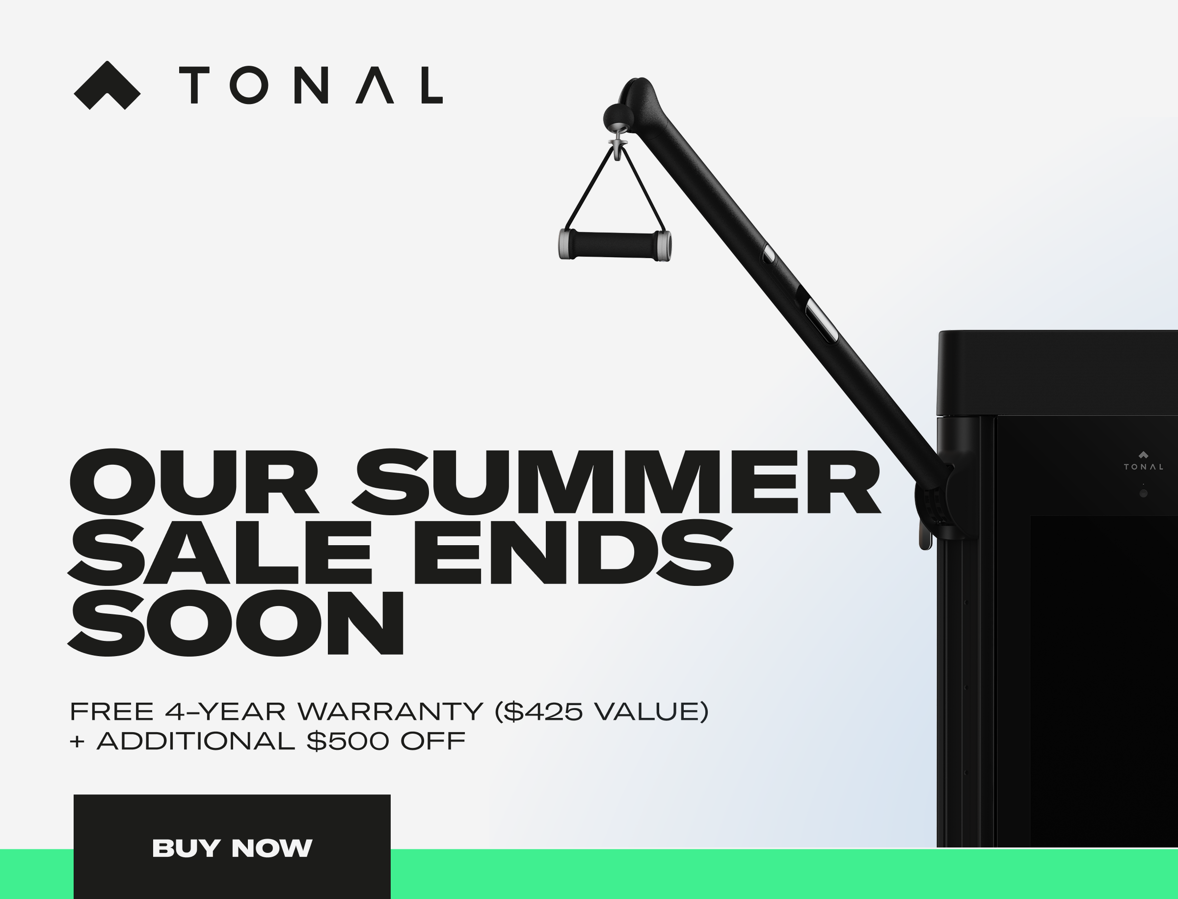 Our Summer Sale Ends Soon. Free 4-Year Warranty ($425 Value) + Additional $500 OFF. Buy Now