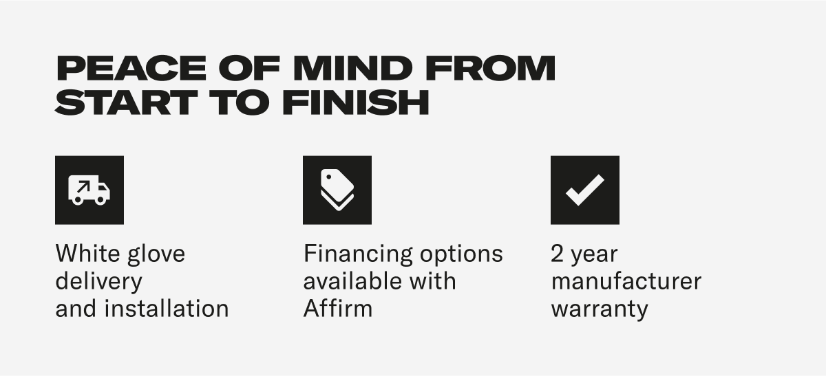 Peace of mind from start to finish Peace of mind from start to finish