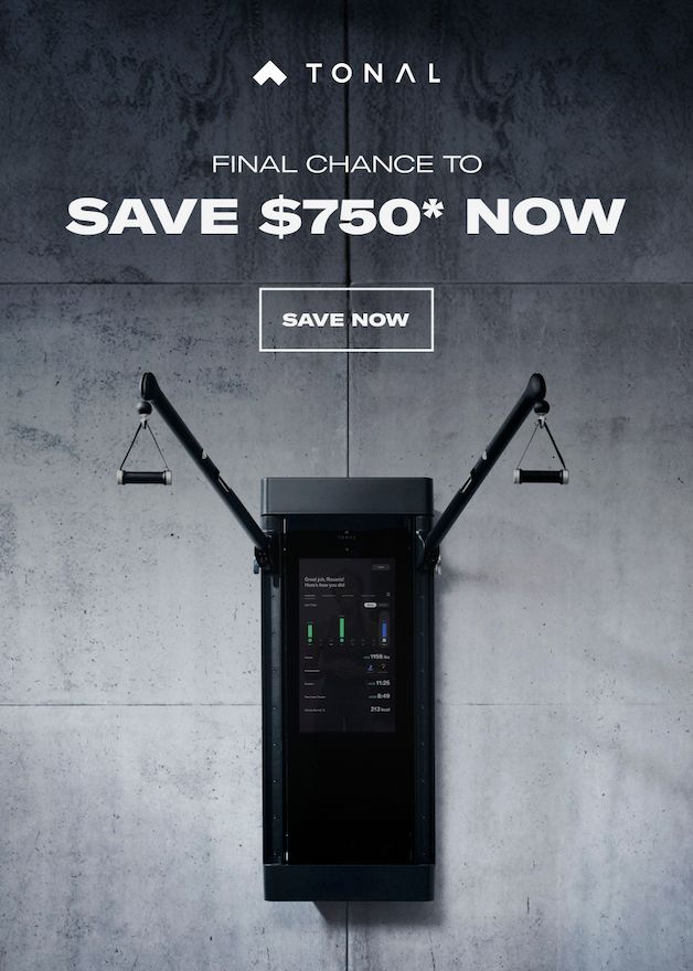 Summer Sale. Now $750* Off. Shop Tonal 2
